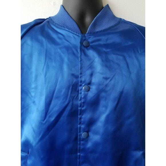 Vintage Tifco Industries Mens Satin Bomber Jacket Bald Eagle Made In USA Large - Picture 5 of 10